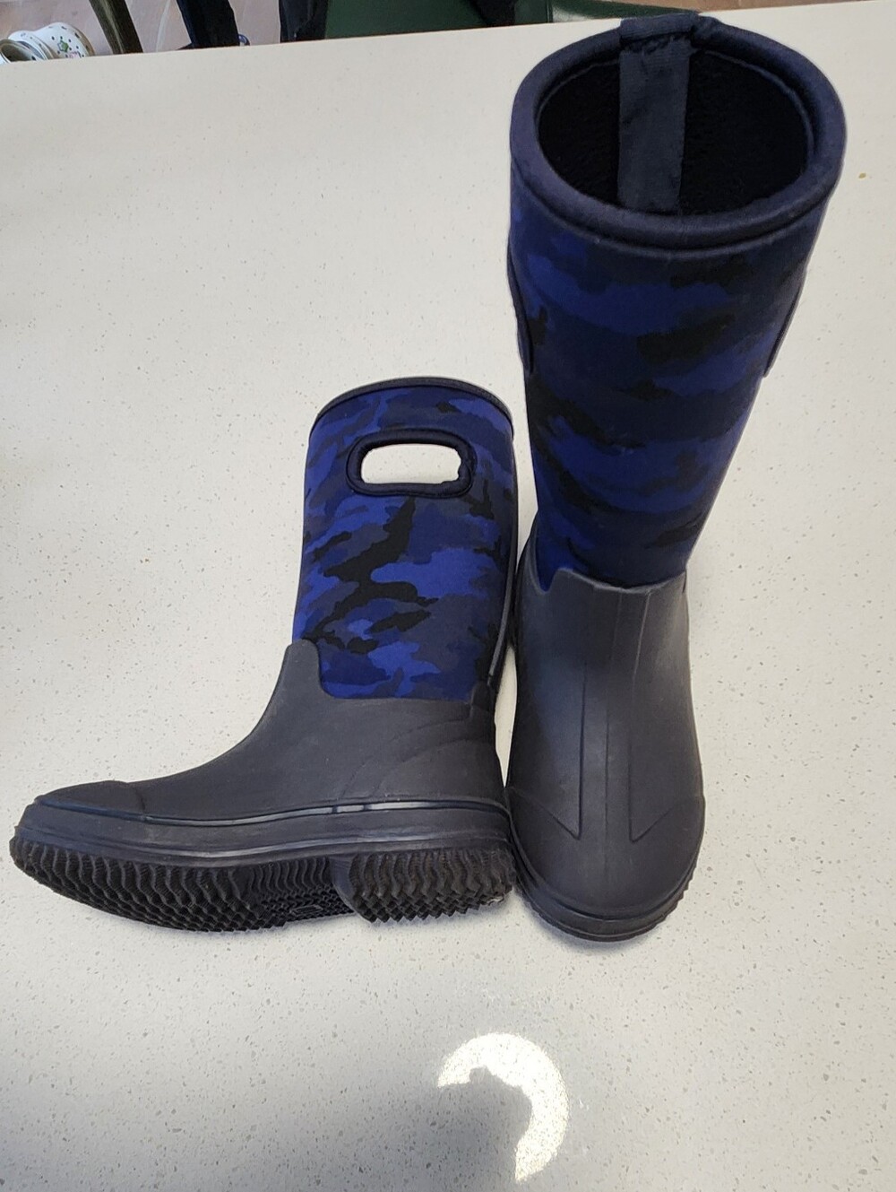 Joe Fresh Blue Camo Neoprene Rain Boots – EUC//Size 11